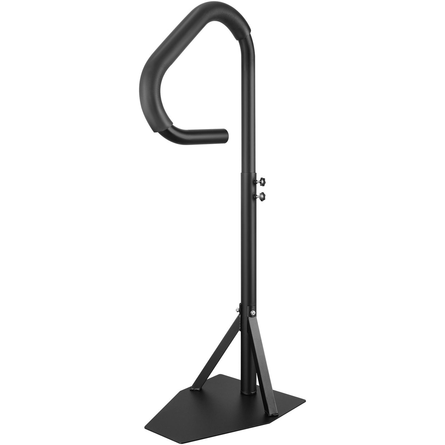 Bubbelpoolshandledare, 360 vridbar sidohandledare för spa med 35"-57" justerbar höjd, rostsäker aluminium Spa Step Bubbelstång med skjutbar bas för inomhus och utomhus, 600 LBS kapacitet