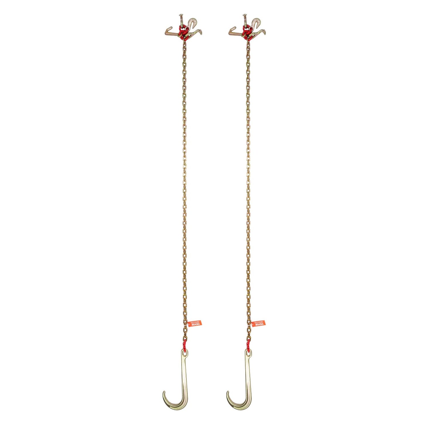 2 STÜCKE 5/16 "x6' G80 Reißverschluss 15" J-Haken langer Schaft RTJ &amp; Greifhaken Wrecker