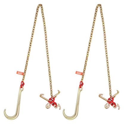 2 STÜCKE 5/16 "x6' G80 Reißverschluss 15" J-Haken langer Schaft RTJ &amp; Greifhaken Wrecker
