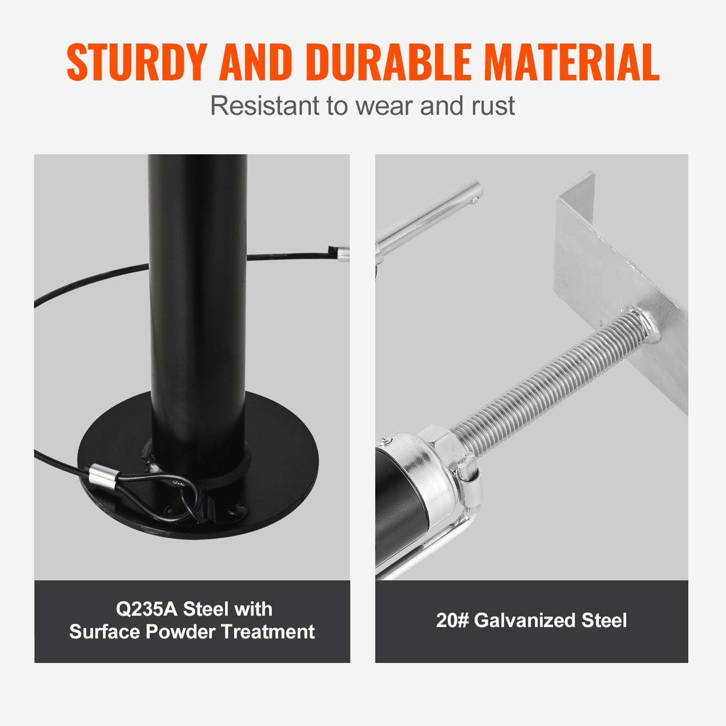 RV Slide Out Support Jacks, 5000 lbs Capacity Each Slide Out Stabilizer, Adjusts from 20"-48" Camper Slide Out Support Jacks, Heavy Duty Slide Out Stabilizers for RVs, Motorhomes and Trailers
