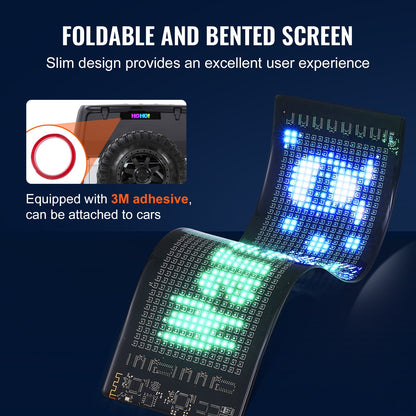 38x10cm Programmerbar LED-skylt Scrollande Display Board P5 Fullfärg