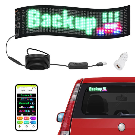 38x10cm Programmerbar LED-skylt Scrollande Display Board P5 Fullfärg