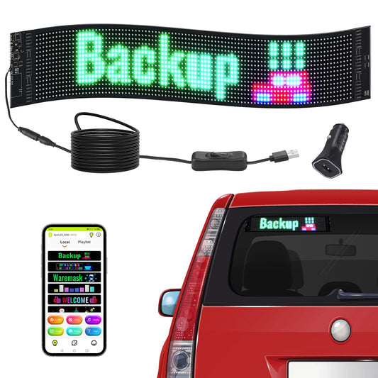 68x12cm Programmerbar LED-skylt Scrolling Display Board P6 Fullfärg
