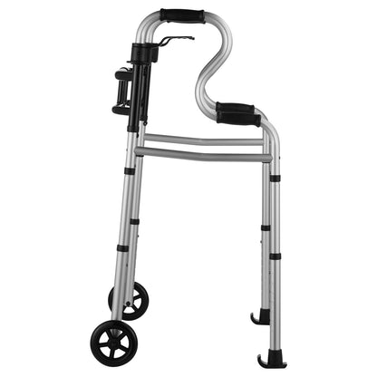 Folding Walker Stand-Assist Folding Walker with Adjustable Height and Width