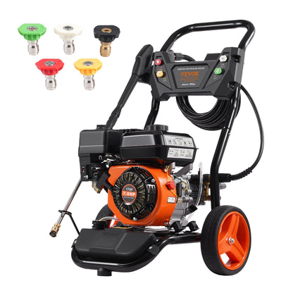 Gastryckstvätt 3950 PSI 10L/min 2,6 GPM med 5 munstycken för bilar