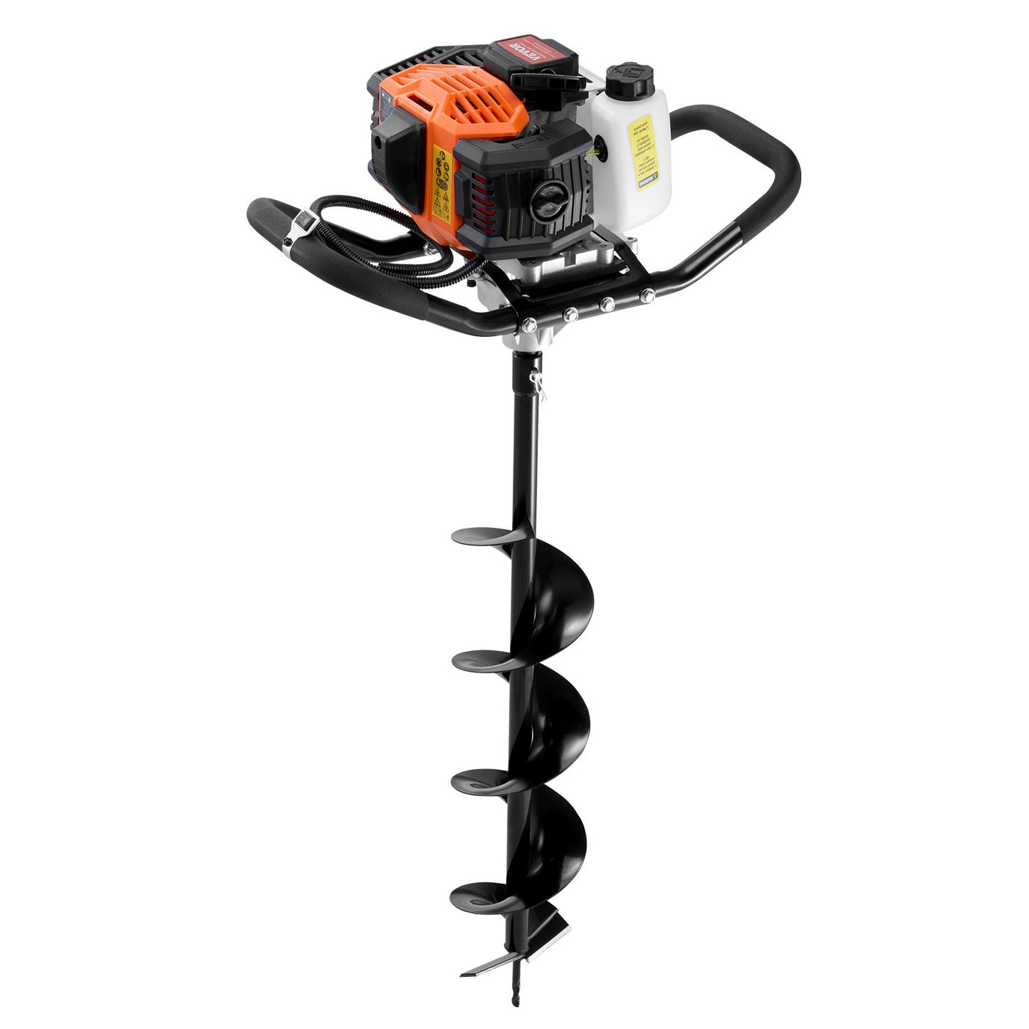 Gas Post Hole Digger 52CC 1450W med 6” & 10” borr och 3 förlängningsstav