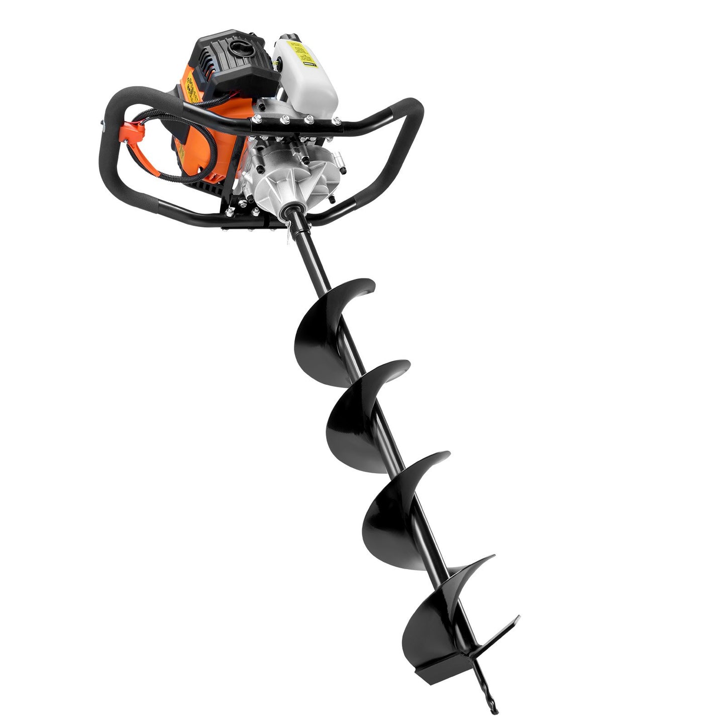 Gas Post Hole Digger 52CC 1450W med 6” & 10” borr och 3 förlängningsstav