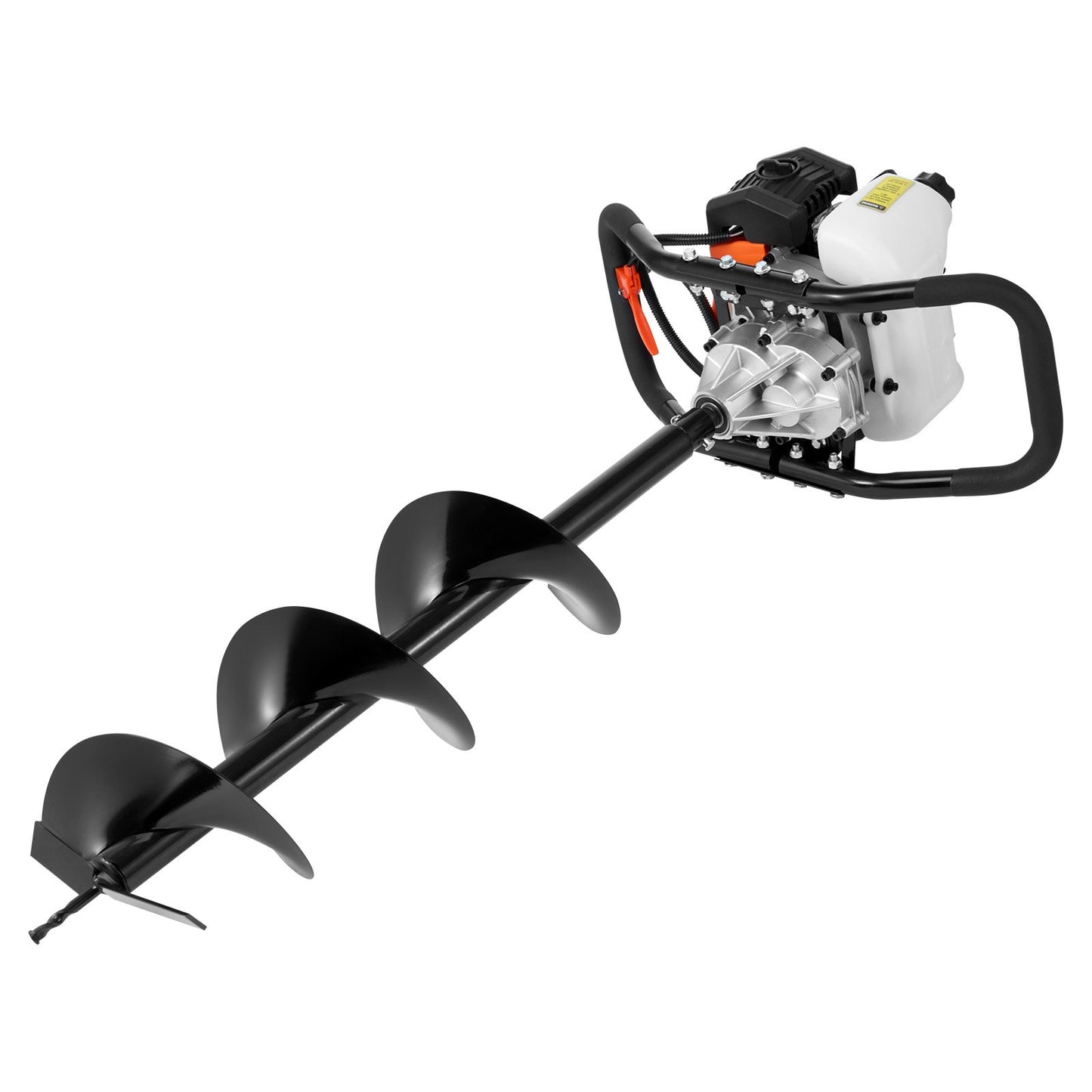 Gas Post Hole Digger 63CC 2400W with 8” drill and 1 extension rod