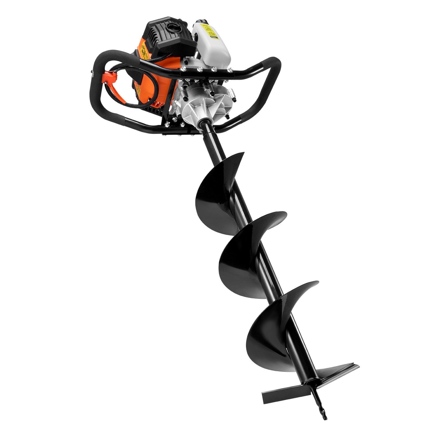Gas Post Hole Digger 63CC 2400W with 8” drill and 1 extension rod