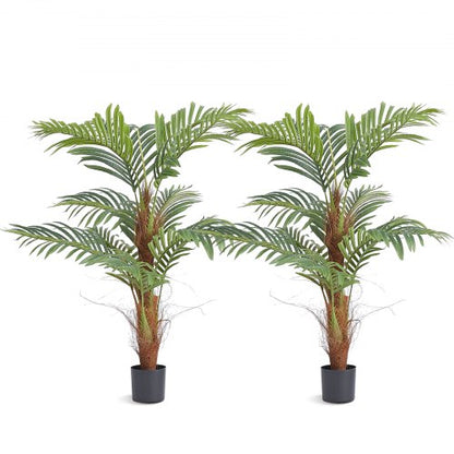 Artificial Palm Tree, 1.2 Meters Tall Artificial Plant, Safe PE Material and Tip-over Protection Easy Care Plant, Lifelike Green Artificial Plant for Home Office, Warehouse Decoration Indoor Outdoor | EU