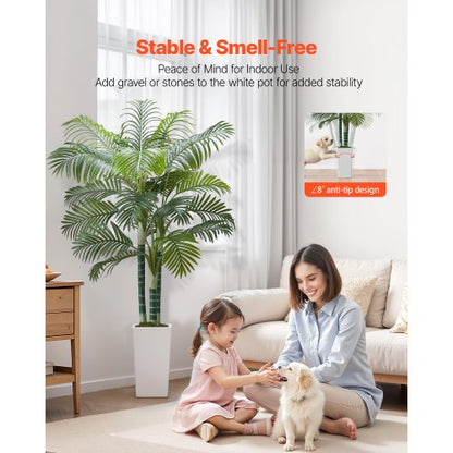 1829 mm Artificial Arecapalm Artificial Plant with White Pot Indoor | EU