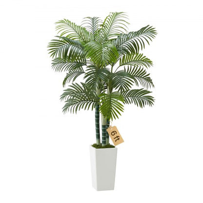 1829 mm Artificial Arecapalm Artificial Plant with White Pot Indoor | EU