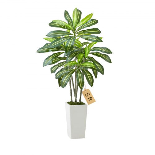 1524 mm artificial dracaena tree artificial plant with white pot indoors | EU