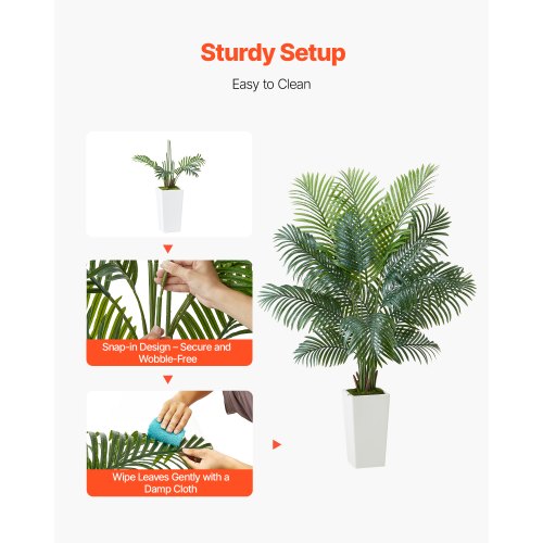 1829 mm artificial Areca palm in pot for home office | EU