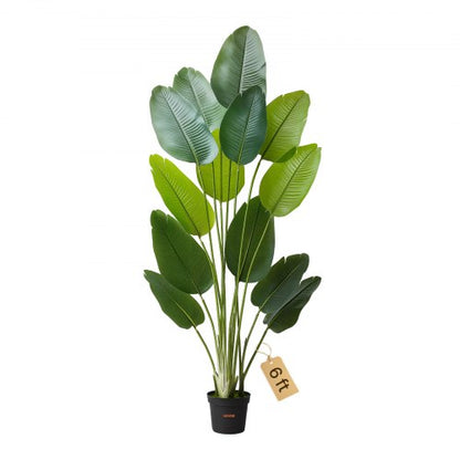 1829 mm Artificial Bird of Paradise Tree Artificial Plant with Pot Indoor | EU
