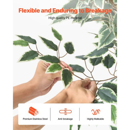 150 cm artificial ficus tree tall artificial plant with pot for indoor decoration | EU