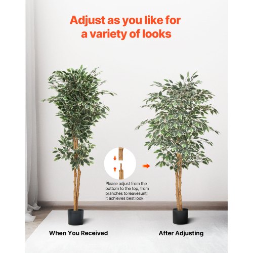 150 cm artificial ficus tree tall artificial plant with pot for indoor decoration | EU