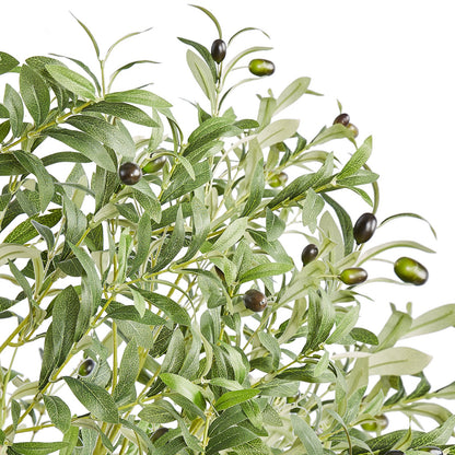 Artificial Olive Tree, 1.8m High Fake Plant, Safe PE Material and Tipover Protection Low Maintenance Plant, Lifelike Green Fake Potted Tree for Home Office Warehouse Decor Indoor Outdoor