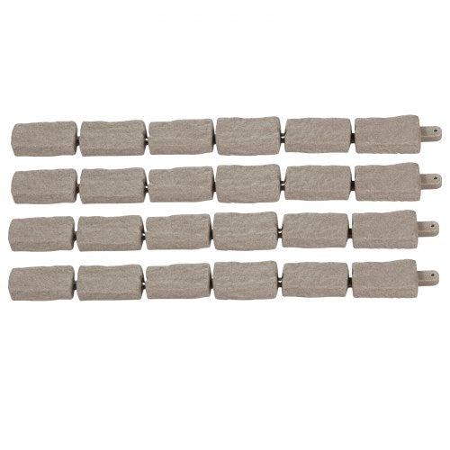 Fake Stone Landscape Edging 46.2 x 2.2 inch Lawn Edging, Fade Resistant | EU