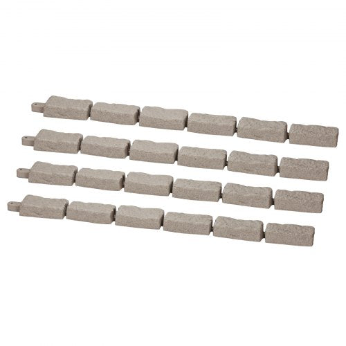 Fake Stone Landscape Edging 46.2 x 2.2 inch Lawn Edging, Fade Resistant | EU