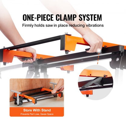 Miter Saw Stand 300lbs Load Capacity Steel, Foldable Miter Saw Stand | EU