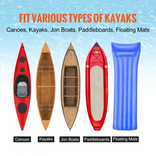 Heavy Duty Kayak Trailer, 350 lbs Load Capacity, Foldable Canoe Trailer with 12-inch Tires, Adjustable Carrier Width &amp; Non-Slip Support Feet, for Kayaks Canoes Paddleboards Float Mats Jon Boats | EU
