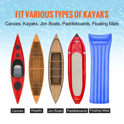 Heavy Duty Kayak Trailer, 350 lbs Load Capacity, Foldable Canoe Trailer with 12-inch Tires, Adjustable Carrier Width &amp; Non-Slip Support Feet, for Kayaks Canoes Paddleboards Float Mats Jon Boats | EU