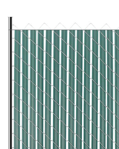 Chain Link Fence Privacy Slats Double Wall with Wings for 4' High Fence