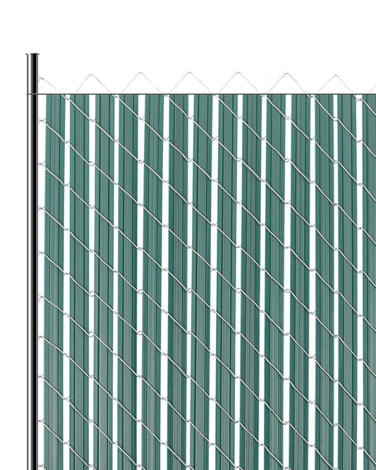 Chain Link Fence Privacy Slats Double Wall with Wings for 4' High Fence