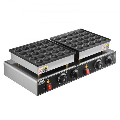 50 st Mini Holländsk Pannkaksjärn Kommersiell Dorayaki Bakare Non-stick 1800W