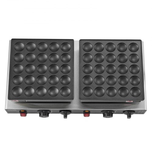 50 st Mini Holländsk Pannkaksjärn Kommersiell Dorayaki Bakare Non-stick 1800W
