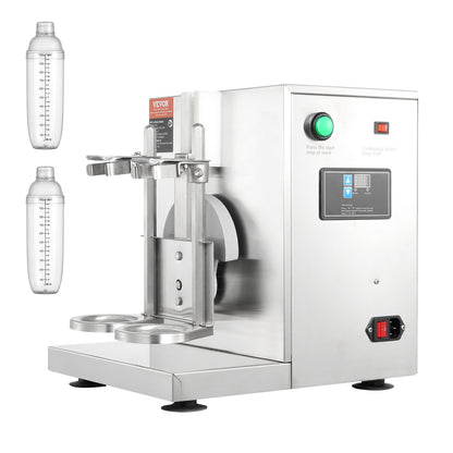 Milkshake Maker Machine 120W Elektrisk Milk Tea Shaker Rostfritt stål Kommersiell