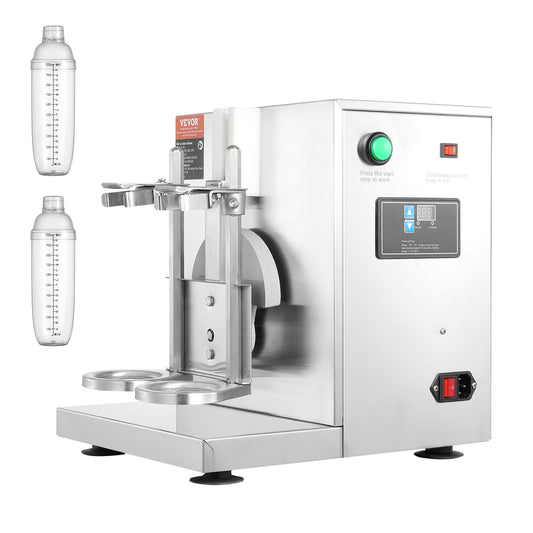 Milkshake Maker Machine 120W Elektrisk Milk Tea Shaker Rostfritt stål Kommersiell