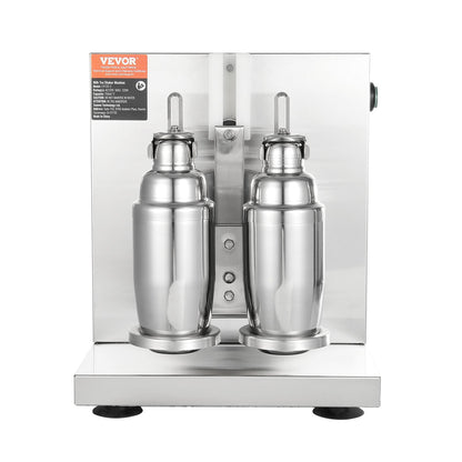 Milkshake Maker Machine 120W Elektrisk Milk Tea Shaker Rostfritt stål Kommersiell