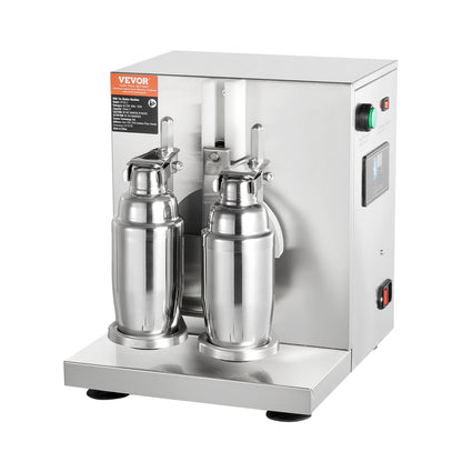 Milkshake Maker Machine 120W Elektrisk Milk Tea Shaker Rostfritt stål Kommersiell