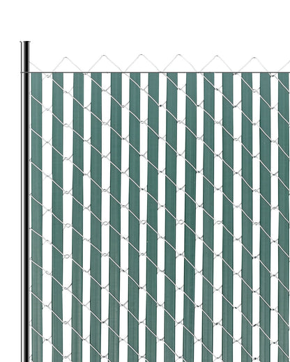 Chain Link Fence Privacy Slats Double Wall for 4' High Fence Bottom Lock