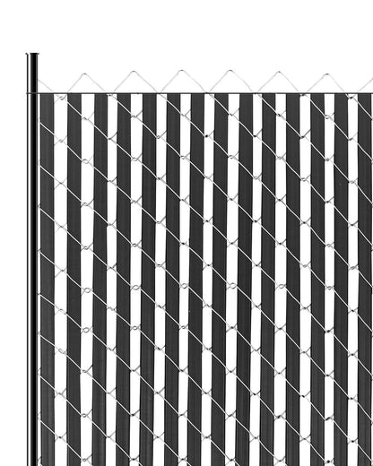 Chain Link Fence Privacy Slats Double Wall for 6' High Fence Bottom Lock