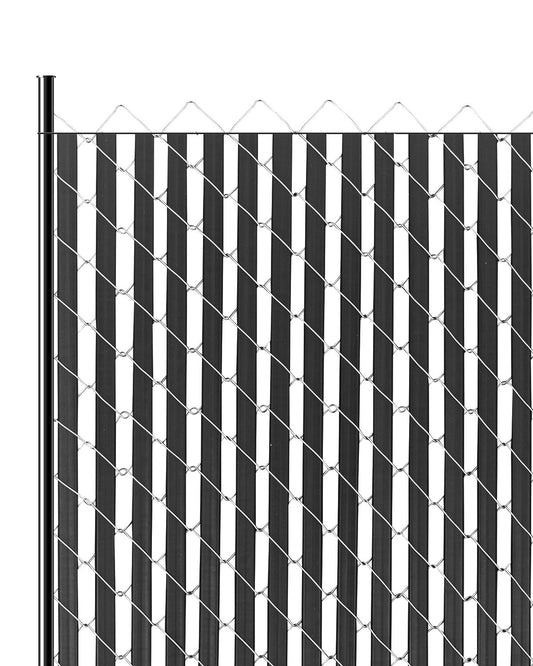 Chain Link Fence Privacy Slats Double Wall for 6' High Fence Bottom Lock