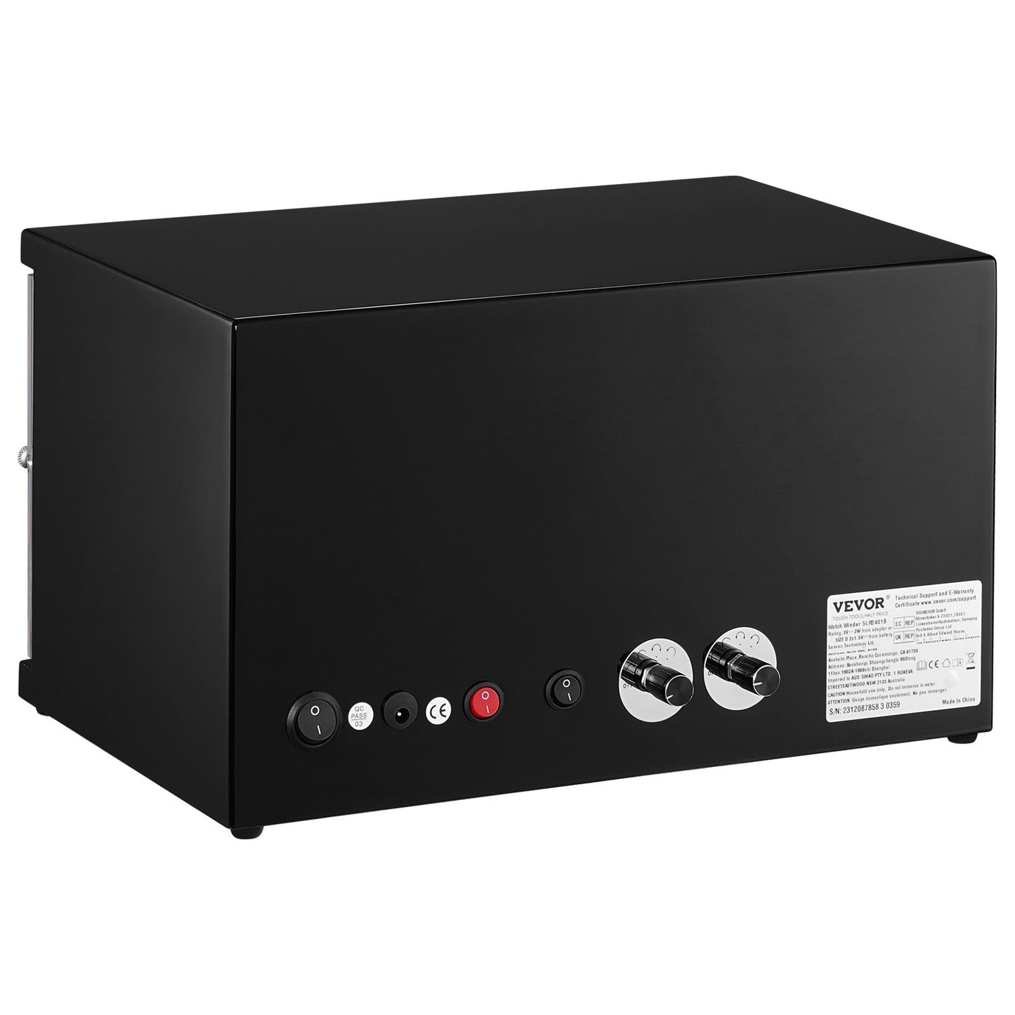 Watch Winder for 4 automatic watches with 2 silent Japanese Mabuchi motors