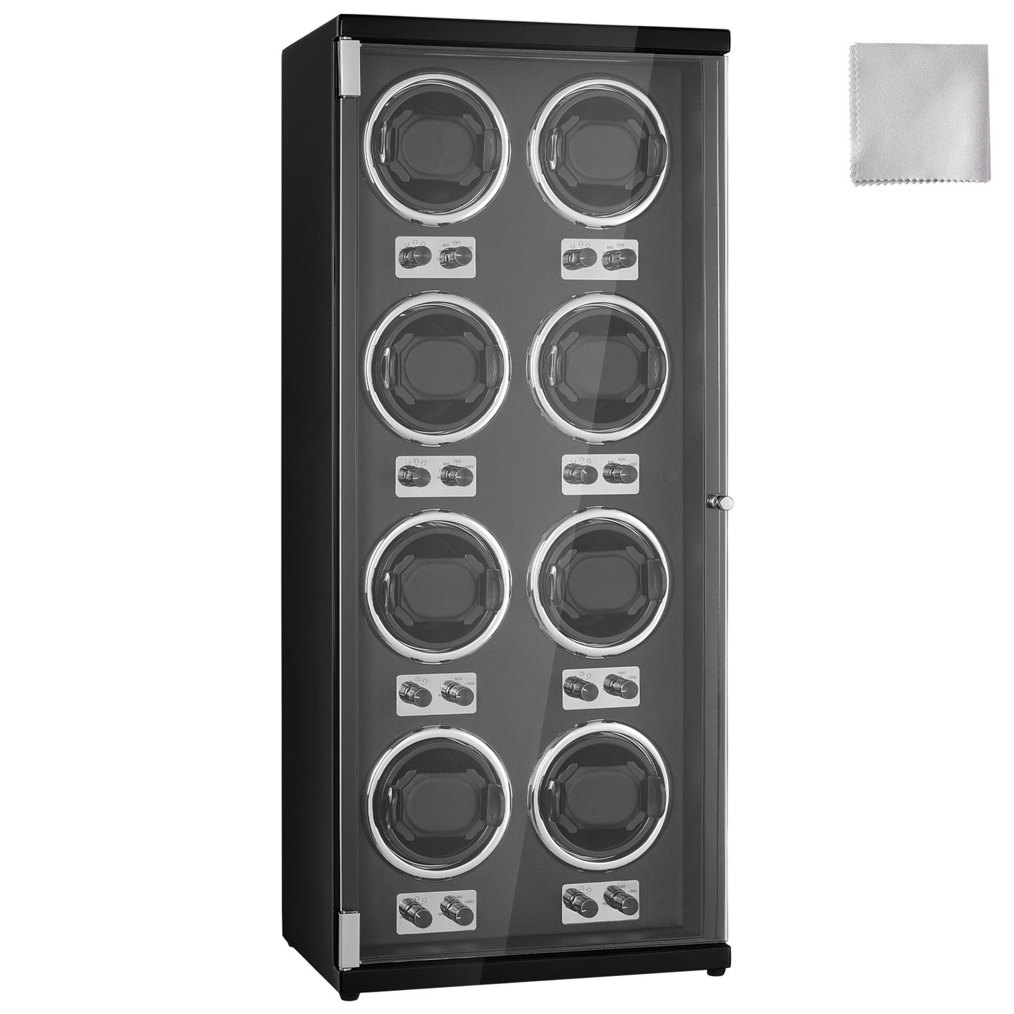Watch Winder for 8 automatic watches with 8 silent Japanese Mabuchi motors