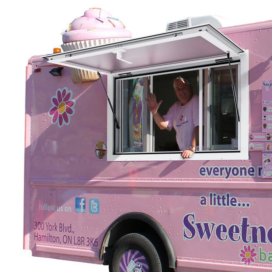36"L x 24"W Concession Stand Serving Window Food Truck Service Awning
