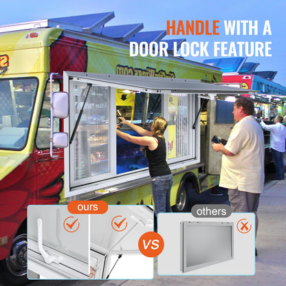 60"L x 36"W Concession Stand Serving Window Food Truck Service Awning