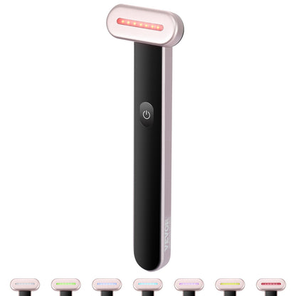 Red Light Therapy Wand 7-färgs LED-ljusterapi för ansikte, hals och ögon