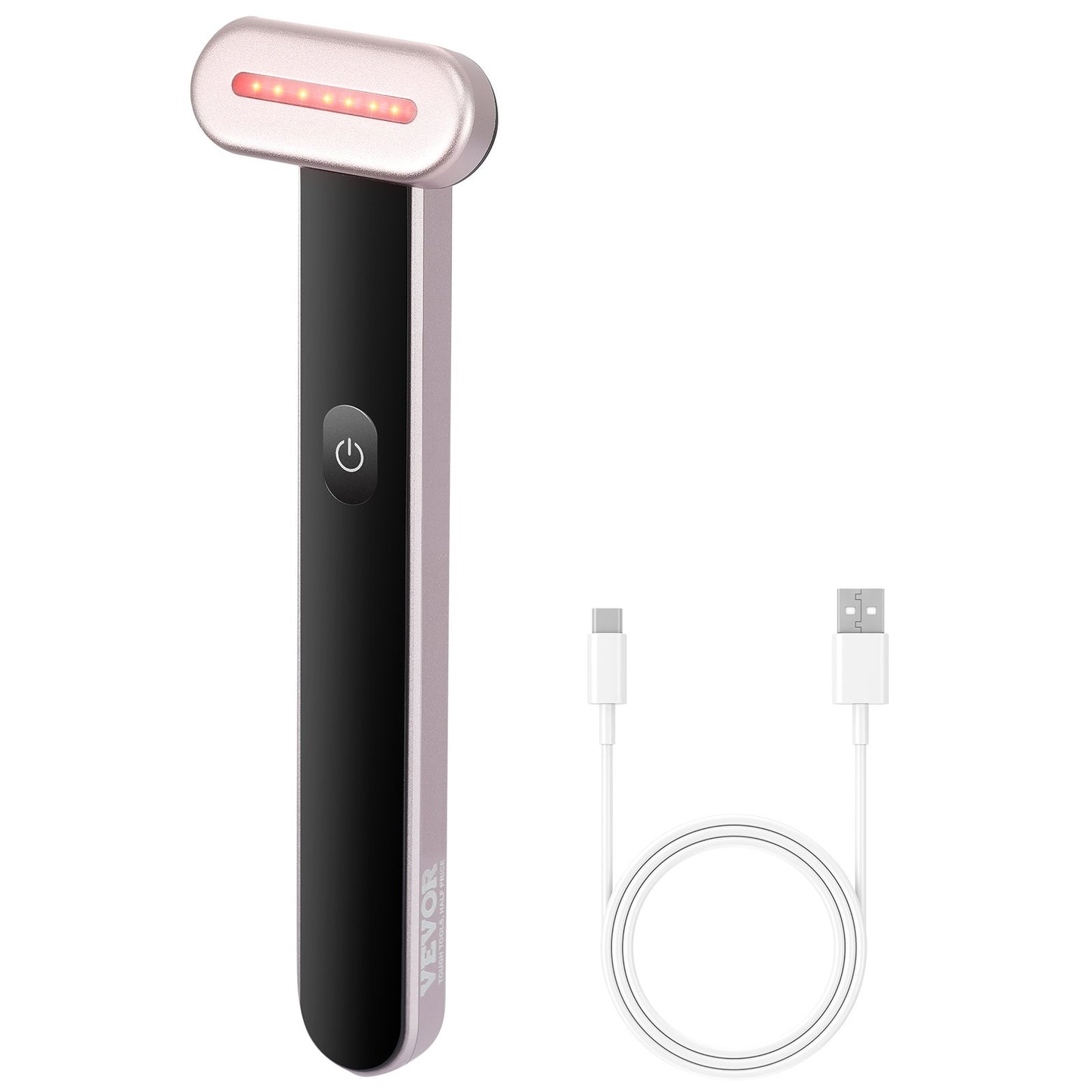Red Light Therapy Wand 7-färgs LED-ljusterapi för ansikte, hals och ögon