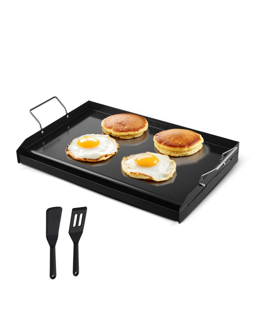 24x16 in Flat Top Griddle Carbon Steel Universal BBQ Grill Pan Cookware