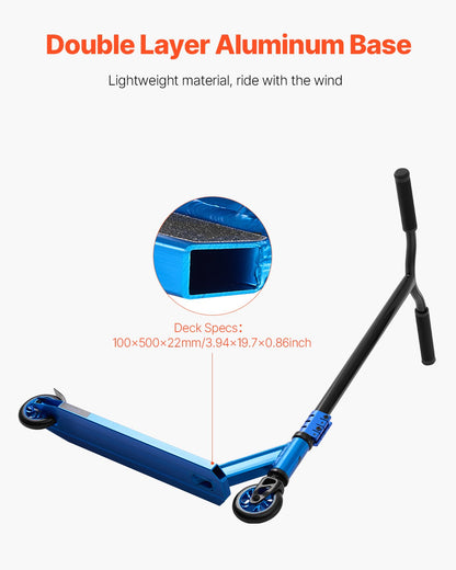 Stunt Scooter Street Trick Scooter för barn Vuxna Dubbellagersdäck