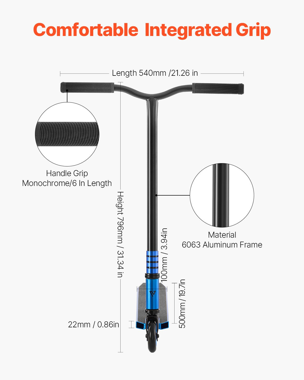 Stunt Scooter Street Trick Scooter för barn Vuxna Dubbellagersdäck