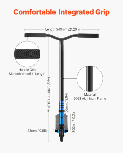 Stunt Scooter Street Trick Scooter för barn Vuxna Dubbellagersdäck