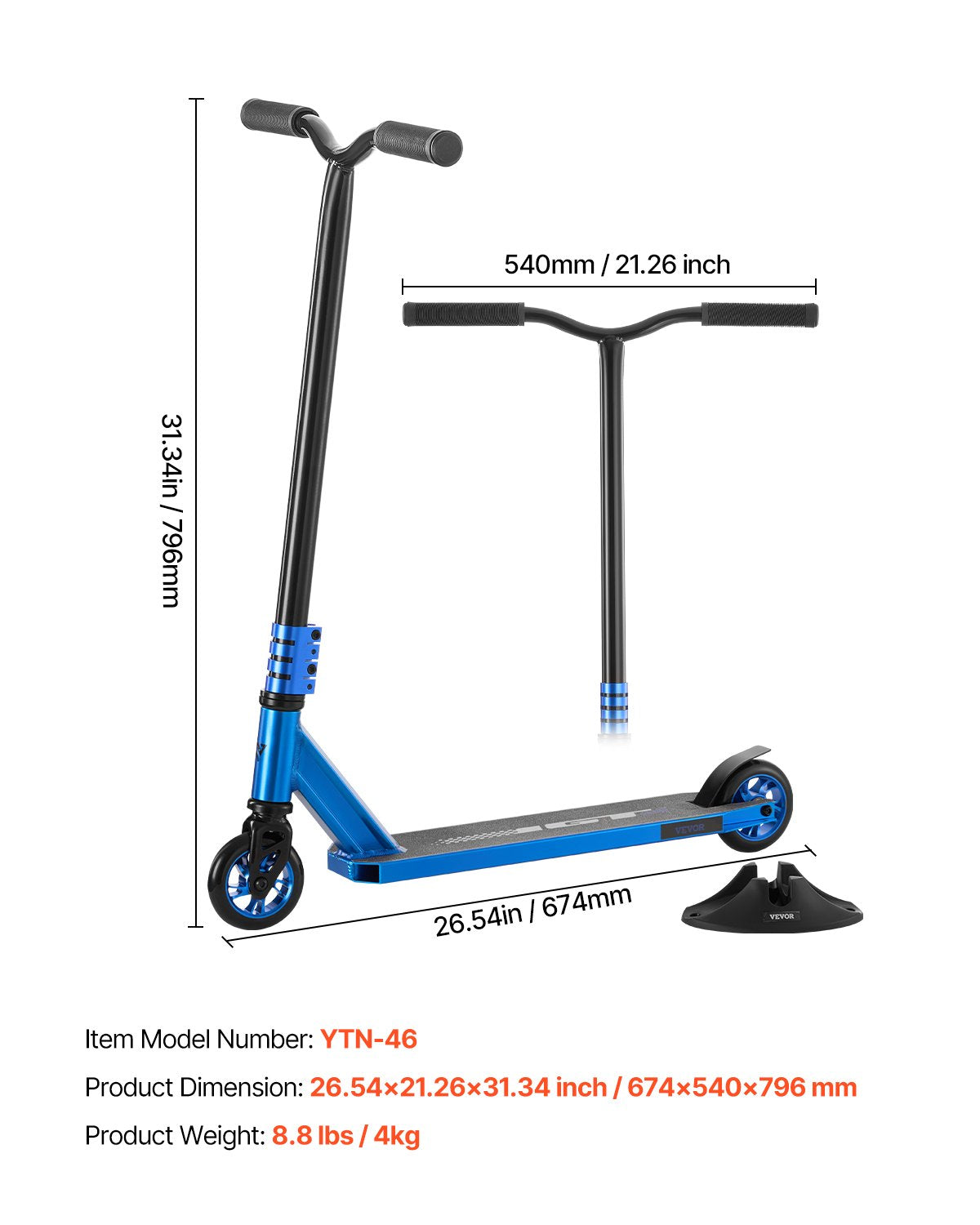 Stunt Scooter Street Trick Scooter för barn Vuxna Dubbellagersdäck
