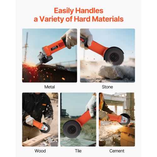 vinkelslip, 127 mm elektrisk slipmaskin, 5,4 ampere 10 000 varv/min höghastighets sladdanslutna vinkelslipmaskiner med justerbart dammskydd för metallslipning, skärning, rostborttagning (skiva ingår ej) |  EU